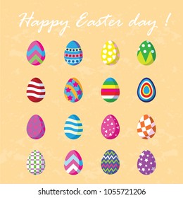 Easter eggs for Easter holidays design.