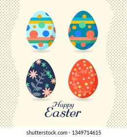 Easter eggs for Easter holidays design.