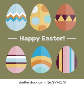  Ostereier. Design für Osterferien