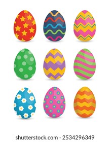 Easter eggs for Easter holidays design stock illustration