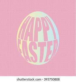 Easter eggs holidays greeting. Vector background