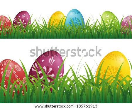 easter eggs hunt background grass stock vector royalty free egg hunt background
