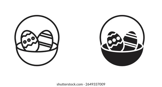 Easter eggs icon Design Illustrations. editable web icons
