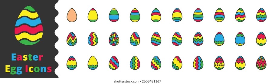 easter eggs icon, egg, decoration, celebration, chicken egg,Symbol Perfect Design Simple Set For Using In Web Site Logo App UI Infographics Report, Vector Illustration