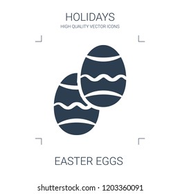 easter eggs icon. high quality filled easter eggs icon on white background. from holidays collection flat trendy vector easter eggs symbol. use for web and mobile