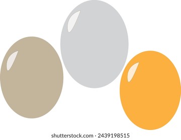 Easter eggs icon isolated on white vector illustration.
