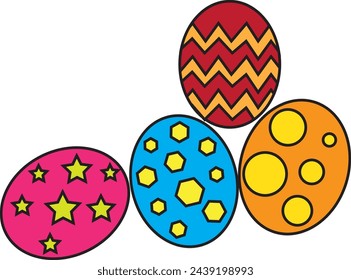 Easter eggs icon isolated on white vector illustration.