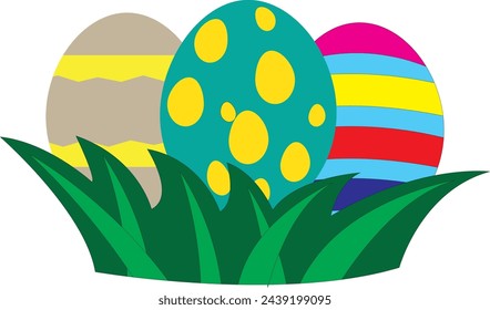 Easter eggs icon isolated on white vector illustration.