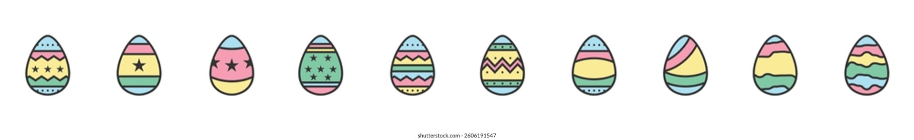 easter eggs icon light color, egg, decoration, celebration, chicken egg,Symbol Perfect Design Simple Set For Using In Web Site Logo App UI Infographics Report, Vector Illustration
