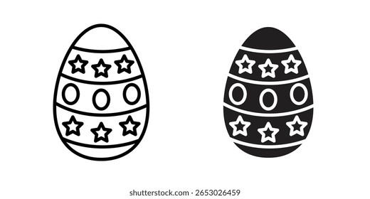 Icono de huevos de Pascua Ilustración de Plantilla de Vector de diseño de logotipo