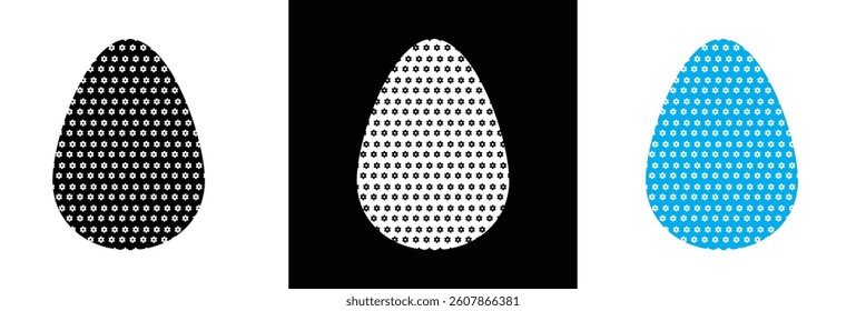 Easter eggs icon. Vector  for websites, mobile interfaces, presentations,  banner, visual branding etc. Vector illustration. isolated on white and black background. EPS 10