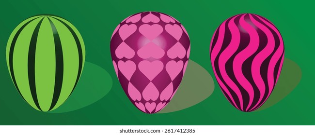 Easter Egg's icon for your design, easily editable icons, vector art illustration