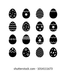   Easter Eggs Icons.