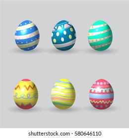 Easter eggs icons.