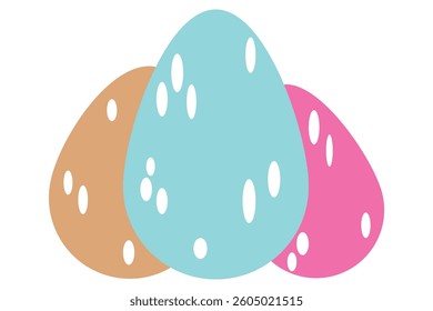 Easter eggs icons. Easter day festival. eggs icon set. Vector lineart set of eggs with ornament. easter pattern, stickers, coloring page, logo, banner. Hand drawn easter illustration. Spring holiday. 