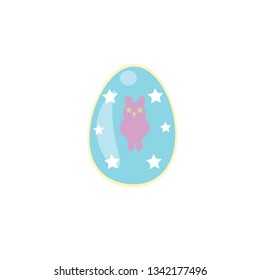 Easter eggs icons. Vector illustration. - Vector