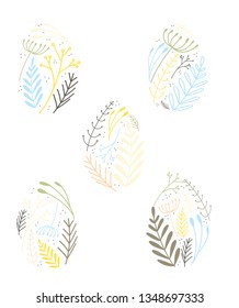 Easter eggs illustration