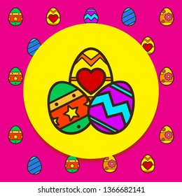 Easter Eggs Illustration
