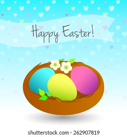 Easter eggs illustration