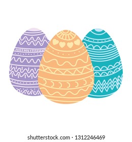 easter eggs isolated icon