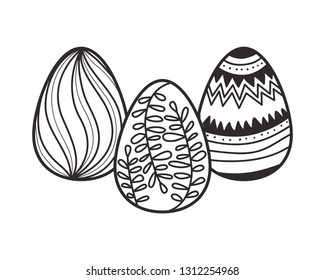 easter eggs isolated icon