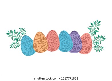 easter eggs isolated icon