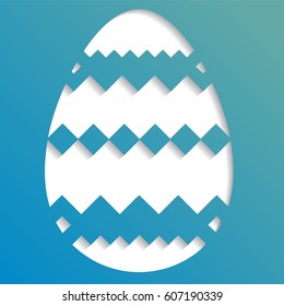 Easter eggs isolated on white background. Vector illustration for Easter holidays design.