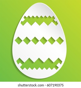 Easter eggs isolated on white background. Vector illustration for Easter holidays design.