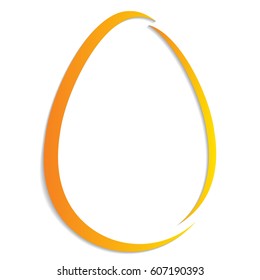 Easter eggs isolated on white background. Vector illustration for Easter holidays design.