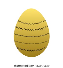 Easter eggs isolated. Vector illustration. Happy easter background