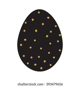 Easter eggs isolated. Vector illustration. Happy easter background