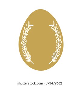 Easter eggs isolated. Vector illustration. Happy easter background