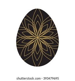Easter eggs isolated. Vector illustration. Happy easter background