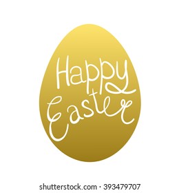 Easter eggs isolated. Vector illustration. Happy easter background