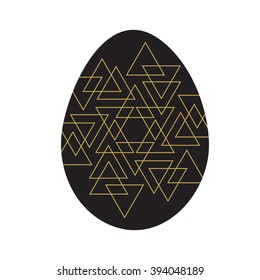 Easter eggs isolated. Vector illustration. Happy easter background