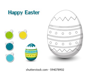 Easter eggs for kids decorating painted