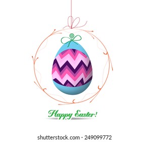 easter eggs label card
