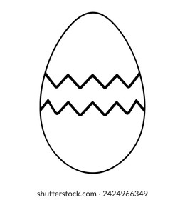 Easter eggs line ornate design, Easter eggs line ornate design vector illustration,
