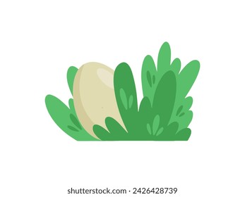 Easter Eggs Lying in Grass