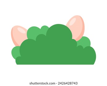 Easter Eggs Lying in Grass