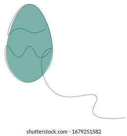 Easter eggs on white background, vector illustration