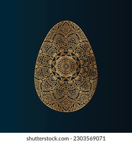 Huevos de Pascua con fondo blanco. Imprimir para felicitaciones. Estilo de doodle.Ilustración vectorial.