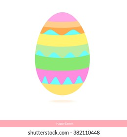 Easter eggs on white background.