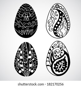 Easter eggs with ornament