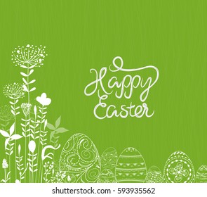 easter eggs ornament background