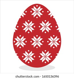 Huevos de Pascua adornados con fondo blanco