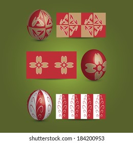 Easter Eggs and Ornamental Patterns