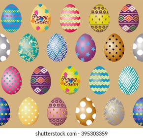 Easter eggs pattern