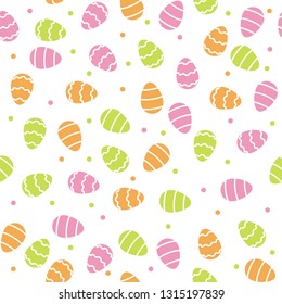 Easter eggs pattern background 