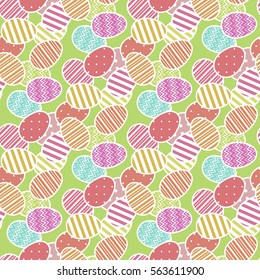 Easter eggs pattern. Seamless background for easter design